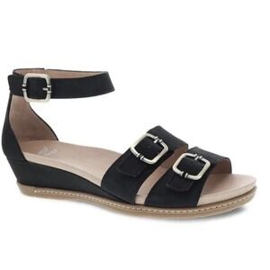 Dansko Astrid Black Milled Nubuck Women's Comfort Shoes Size 42 US 11.5-12